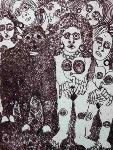 Moving-art - Oscar Yana - Grabado - Aguafuerte - Civilizacion de Parasca -  Samponeros Carnival