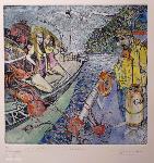 Pablo Quercia Martinic - Artista Chileno - Grabador - Aguafuerte - Aguatinta - Punta Arenas - Peces