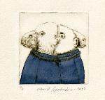 Marco Antonio Sepúlveda - Grabado - Punta seca, acuarela - La 9 biennale internationale de gravure contemporaine de la ville de Liège