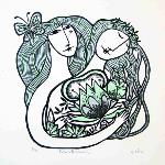 Alejandro Silva - Grabado - Xilografia - Bienal de Varna Bulgaria - Trienal mondial de la Estampa Chamalieres Francia