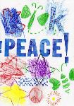 Moving-art - Karen Kunc - Printer Artist - Constellation Studio Lincoln Nebraska - Art Club of Elliot Elementary School - Peace drawings