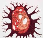 Moving-art - America Rodriguez - Grabadora Republica Dominicana Mexico - Linoleo - Xilografia - Grabado intervenido - Mestiza - Mundial Estampa Chamalieres - Children draw for Peace